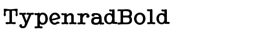TypenradBold - Download Thousands of Free Fonts at FontZone.net
