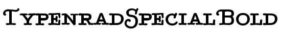 TypenradSpecialBold - Download Thousands of Free Fonts at FontZone.net