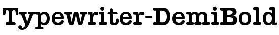 Typewriter-DemiBold - Download Thousands of Free Fonts at FontZone.net