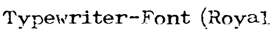 Typewriter-Font (Royal 200) - Download Thousands of Free Fonts at FontZone.net