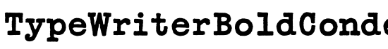 TypeWriterBoldConde - Download Thousands of Free Fonts at FontZone.net