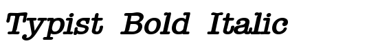 Typist Bold Italic - Download Thousands of Free Fonts at FontZone.net