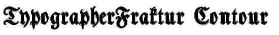 TypographerFraktur Contour - Download Thousands of Free Fonts at FontZone.net