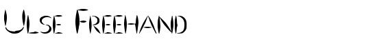 Ulse Freehand  - Download Thousands of Free Fonts at FontZone.net