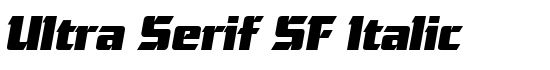 Ultra Serif SF Italic - Download Thousands of Free Fonts at FontZone.net