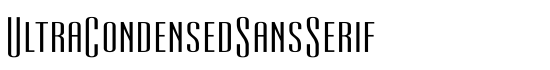 UltraCondensedSansSerif - Download Thousands of Free Fonts at FontZone.net