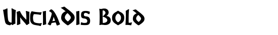UnciaDis Bold - Download Thousands of Free Fonts at FontZone.net