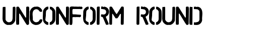 UNCONFORM ROUND - Download Thousands of Free Fonts at FontZone.net