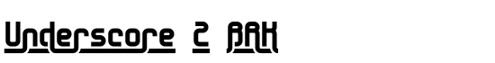 Underscore 2 BRK - Download Thousands of Free Fonts at FontZone.net