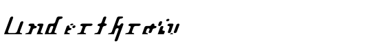 Underthrow - Download Thousands of Free Fonts at FontZone.net