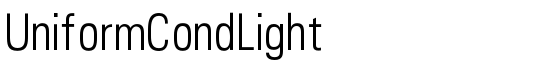 UniformCondLight - Download Thousands of Free Fonts at FontZone.net