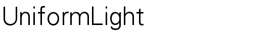 UniformLight - Download Thousands of Free Fonts at FontZone.net