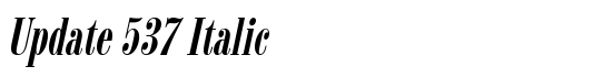 Update 537 Italic - Download Thousands of Free Fonts at FontZone.net