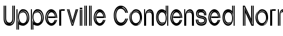Upperville Condensed Normal - Download Thousands of Free Fonts at FontZone.net