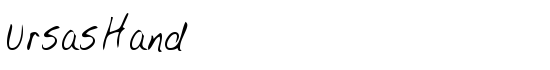UrsasHand - Download Thousands of Free Fonts at FontZone.net