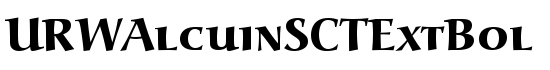 URWAlcuinSCTExtBol - Download Thousands of Free Fonts at FontZone.net