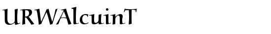 URWAlcuinT - Download Thousands of Free Fonts at FontZone.net