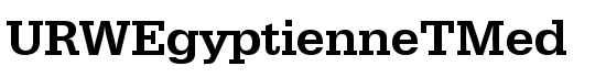 URWEgyptienneTMed - Download Thousands of Free Fonts at FontZone.net