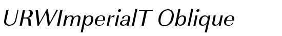 URWImperialT Oblique - Download Thousands of Free Fonts at FontZone.net