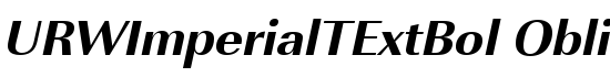 URWImperialTExtBol Oblique - Download Thousands of Free Fonts at FontZone.net