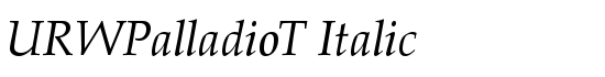 URWPalladioT Italic - Download Thousands of Free Fonts at FontZone.net