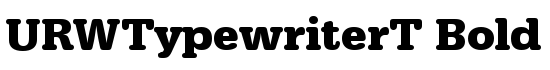 URWTypewriterT Bold - Download Thousands of Free Fonts at FontZone.net