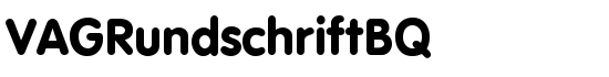 VAGRundschriftBQ - Download Thousands of Free Fonts at FontZone.net