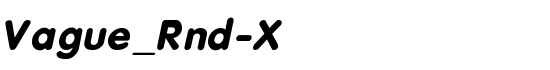 Vague_Rnd-X - Download Thousands of Free Fonts at FontZone.net
