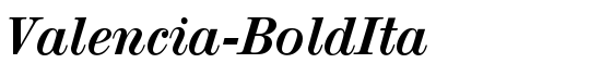 Valencia-BoldIta - Download Thousands of Free Fonts at FontZone.net