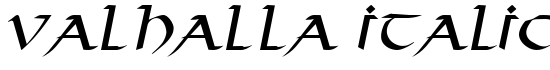 Valhalla Italic - Download Thousands of Free Fonts at FontZone.net