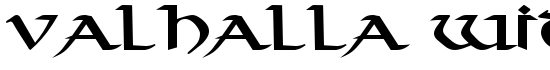 Valhalla Wide Bold - Download Thousands of Free Fonts at FontZone.net
