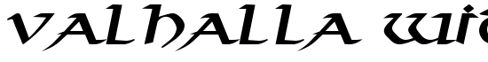 Valhalla Wide BoldItalic - Download Thousands of Free Fonts at FontZone.net