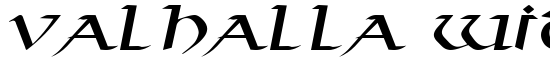Valhalla Wide Italic - Download Thousands of Free Fonts at FontZone.net