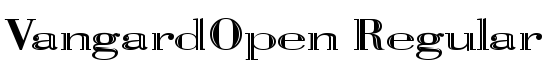 VangardOpen Regular - Download Thousands of Free Fonts at FontZone.net