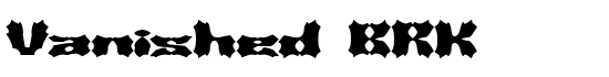 Vanished BRK - Download Thousands of Free Fonts at FontZone.net