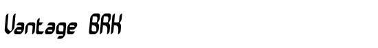 Vantage BRK - Download Thousands of Free Fonts at FontZone.net