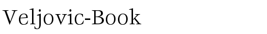 Veljovic-Book - Download Thousands of Free Fonts at FontZone.net