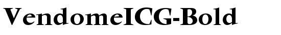 VendomeICG-Bold - Download Thousands of Free Fonts at FontZone.net