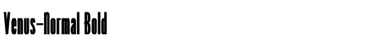 Venus-Normal Bold - Download Thousands of Free Fonts at FontZone.net