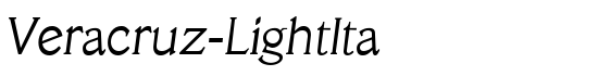 Veracruz-LightIta - Download Thousands of Free Fonts at FontZone.net