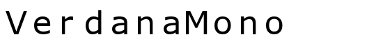 VerdanaMono - Download Thousands of Free Fonts at FontZone.net