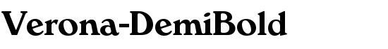 Verona-DemiBold - Download Thousands of Free Fonts at FontZone.net