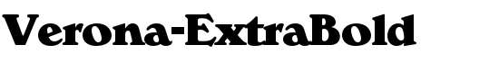 Verona-ExtraBold - Download Thousands of Free Fonts at FontZone.net