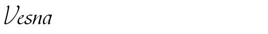 Vesna - Download Thousands of Free Fonts at FontZone.net