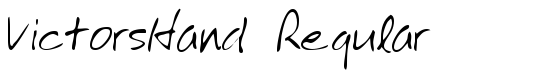 VictorsHand Regular - Download Thousands of Free Fonts at FontZone.net