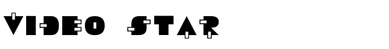 Video Star - Download Thousands of Free Fonts at FontZone.net