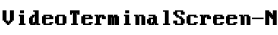 VideoTerminalScreen-Normal Bold - Download Thousands of Free Fonts at FontZone.net