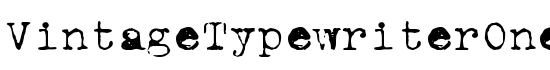 VintageTypewriterOne - Download Thousands of Free Fonts at FontZone.net