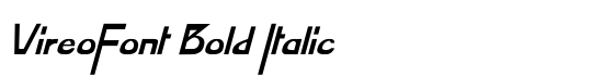 VireoFont Bold Italic - Download Thousands of Free Fonts at FontZone.net