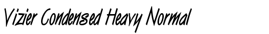 Vizier Condensed Heavy Normal - Download Thousands of Free Fonts at FontZone.net